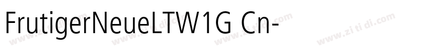 FrutigerNeueLTW1G Cn字体转换